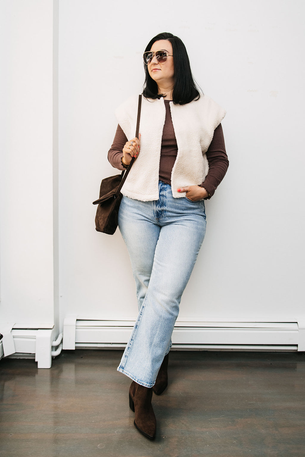 FAUX SHERPA VEST