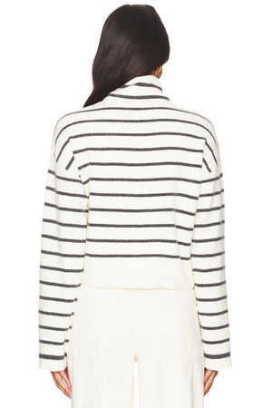 STRIPE TURTLENECK SWEATER