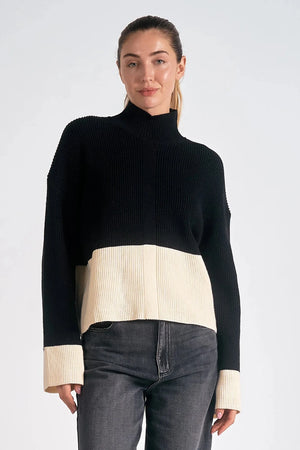 COLOR BLOCK SWEATER