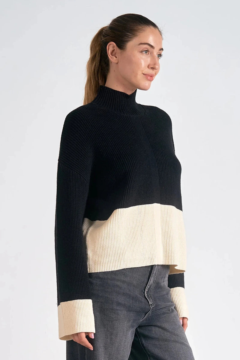 COLOR BLOCK SWEATER