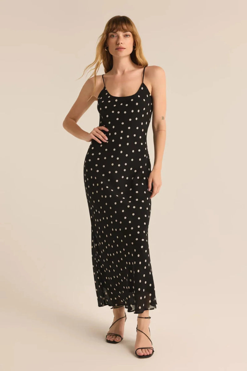 POLKA DOT SLIP DRESS