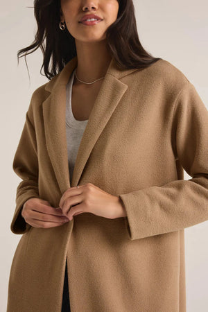 TEXTURED KNIT COAT