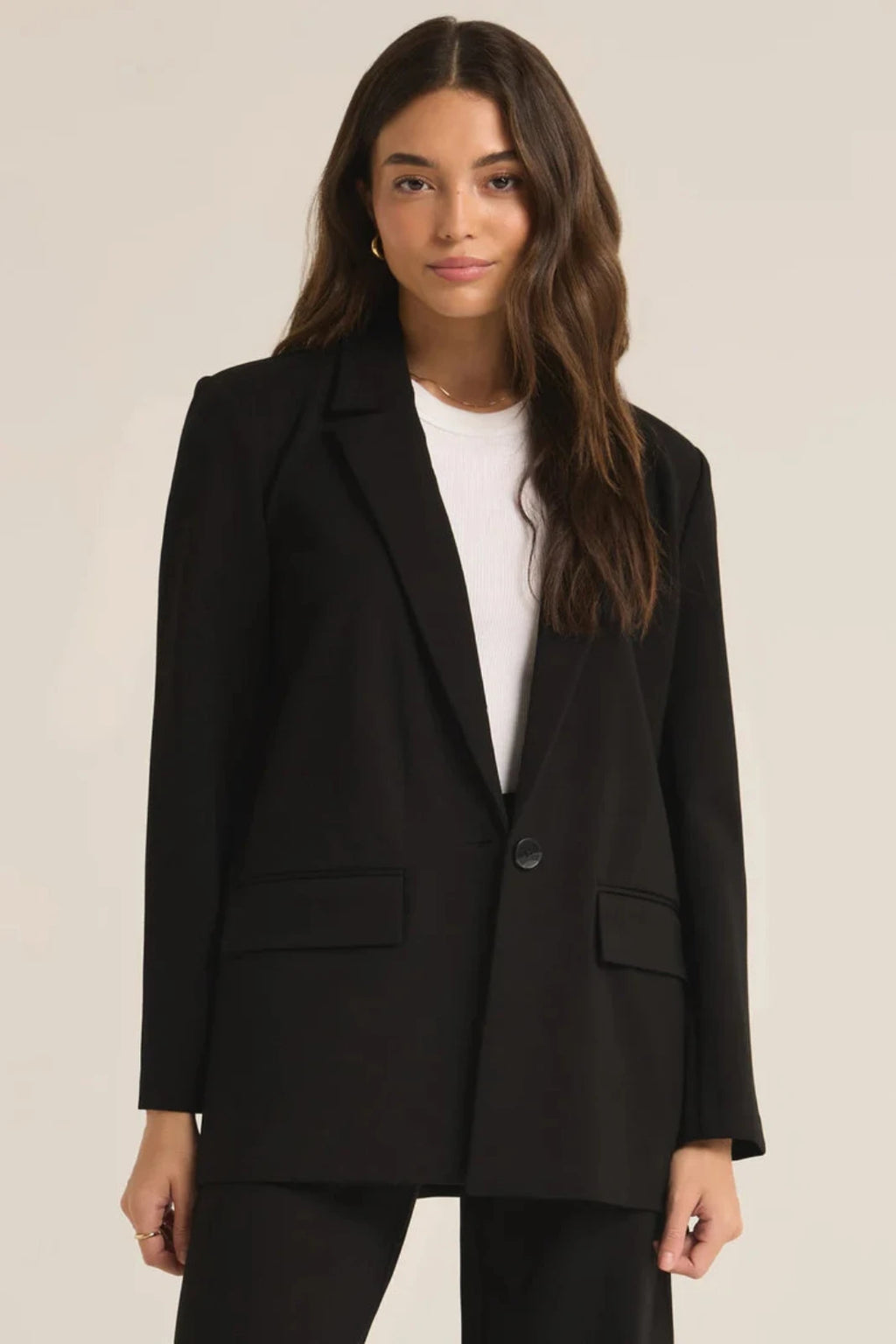 SINGLE BUTTON BLAZER