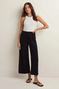 TEXTURED WIDE LEG PANT