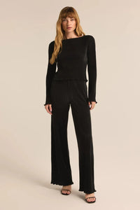 PLISSÉ HIGH RISE PANT