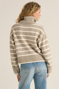 STRIPE TURTLENECK SWEATER