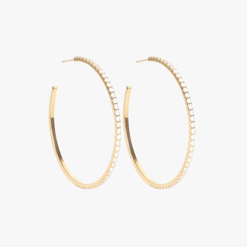 JAY RHINESTONE HOOPS