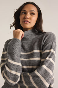 STRIPED TURTLENECK SWEATER