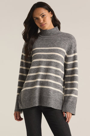 STRIPED TURTLENECK SWEATER