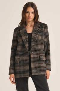 PLAID BLAZER