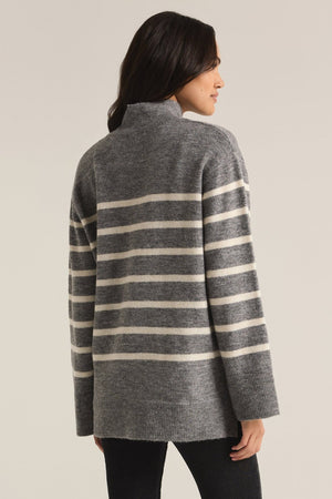 STRIPED TURTLENECK SWEATER