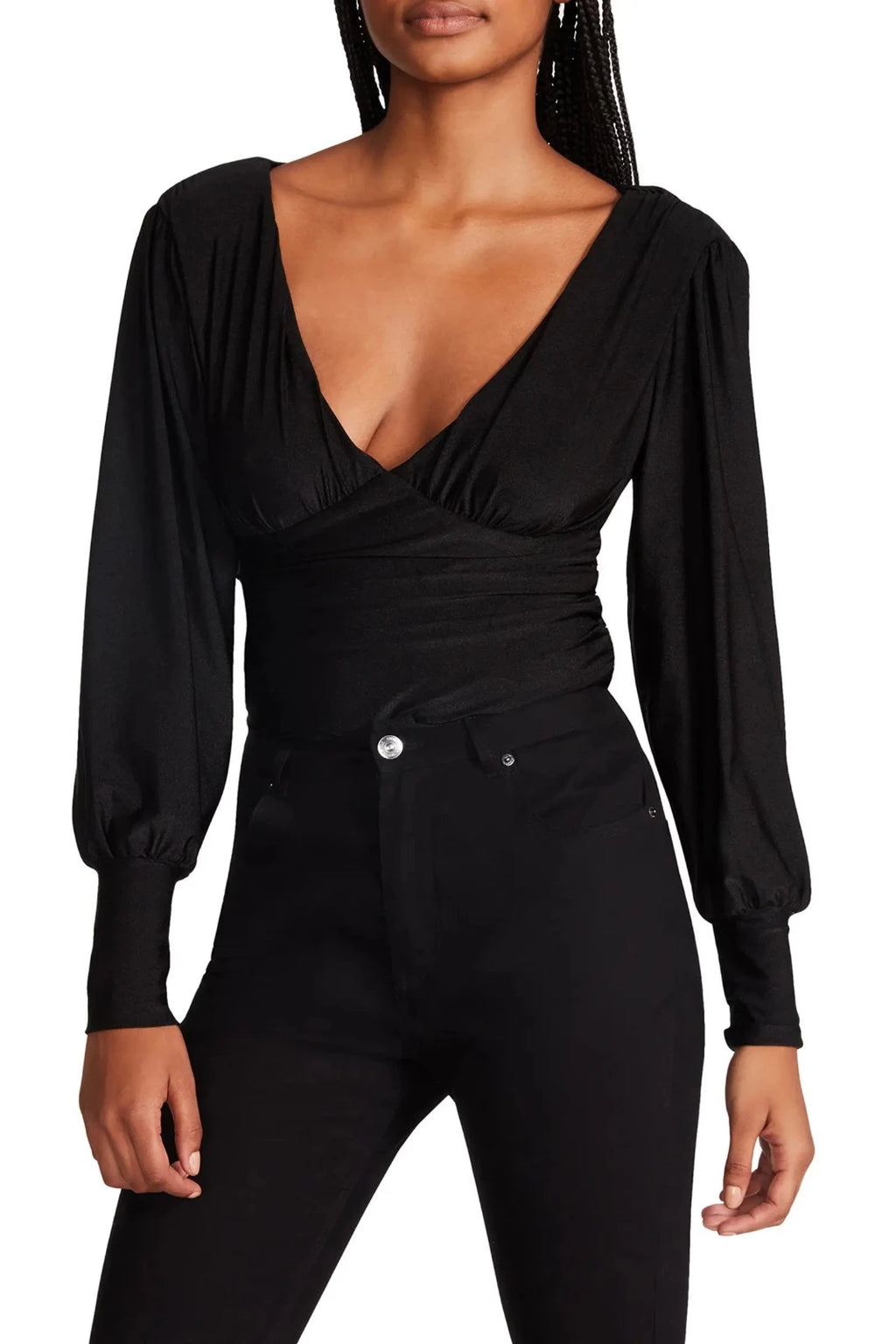 RUCHED WAIST BODYSUIT